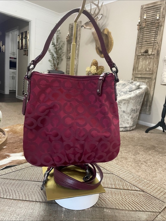 Coach Handbags - Vintage Coach Brooke Op Art Convertible Crossbody Bag (Style #43107)